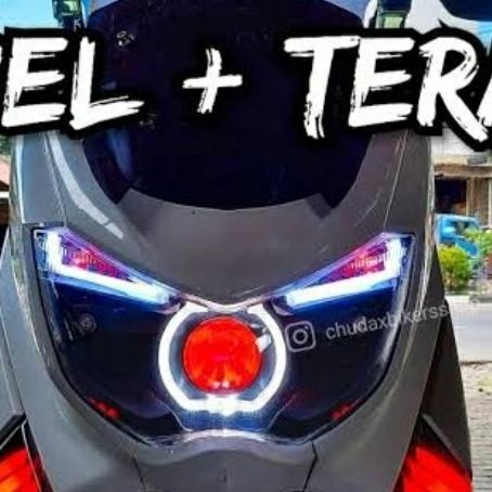 Lampu Projie Nmax Old Sepaket Reflektor Headlamp Biled Drl alis Aes