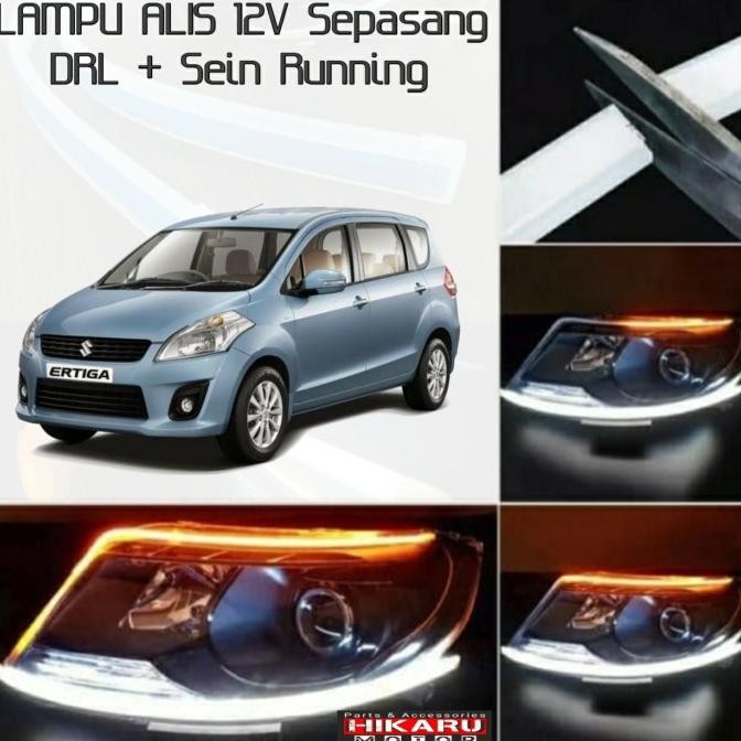 Lampu Alis Mobil LED DRL Sen Running Suzuki ERTIGA Sepasang Headlamp