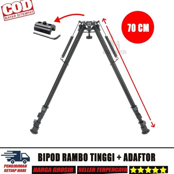 BIPOD RAMBO 70 CM KUAT TERMURAH