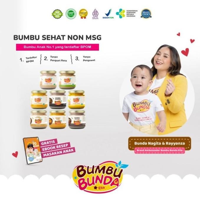

NEW!!! Bumbu Bunda Elia BPOM Bumbu Non MSG / Bumbu MPASI / Kaldu MPASI / Kaldu Bayi / Bumbu Soto Bumbu Opor Bumbu Putih Bumbu Kuning Bumbu Rawon Bumbu Kari Bumbu Nasi Goreng Bumbu Semur LSA