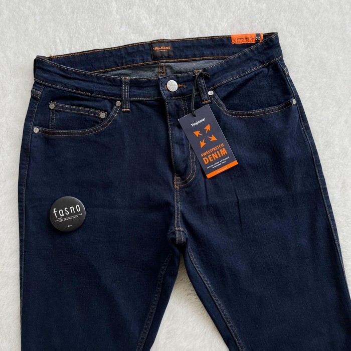 ORIGINAL Tirajeans SLIM Tapered "4-Way STRETCH" Denim RINSE.