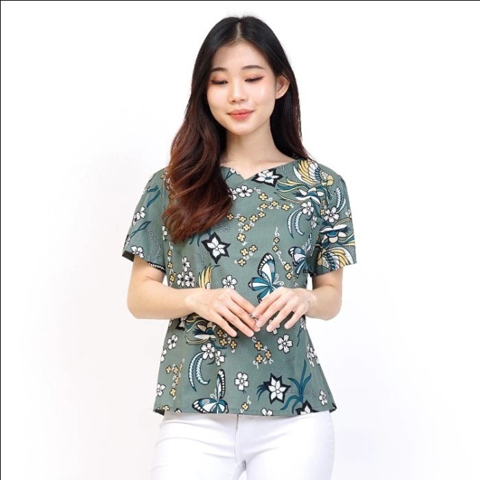 Baju Batik Wanita/Atasan Batik Wanita A602 VI