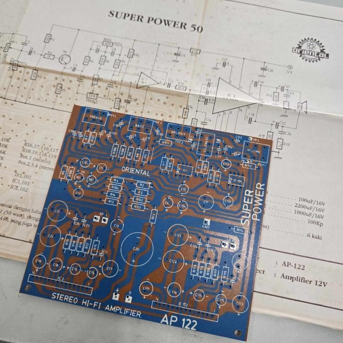 Buruan beli] PCB AP122 Super Power 50 / Amplifier `12V