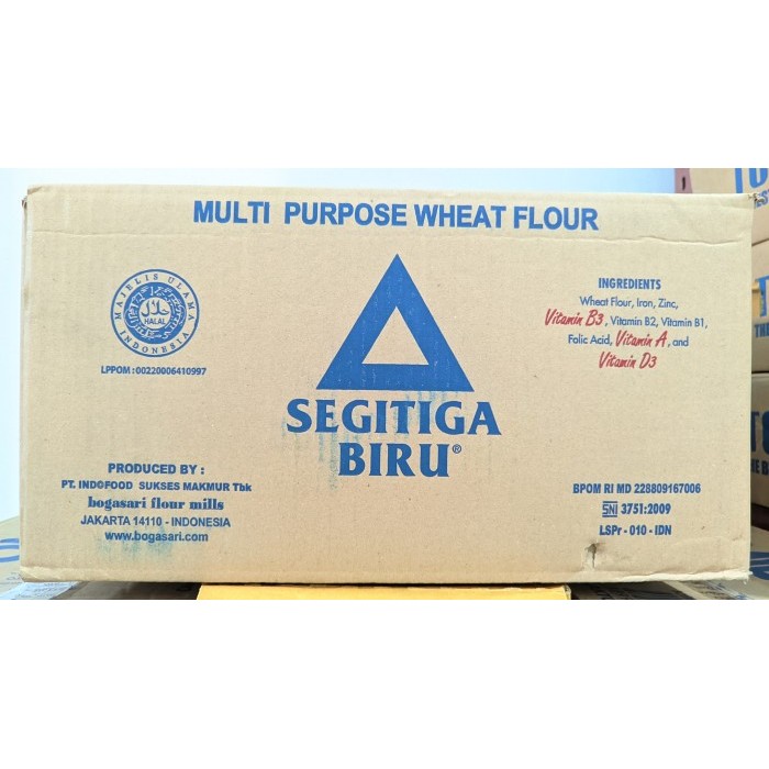 

Bogasari Segitiga Biru Tepung Terigu 1 Dus