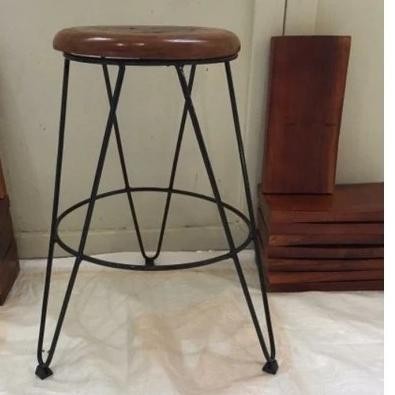 Buruan serbu] KURSI BULAT KAKI BESI COR TINGGI 50 CM KUAT DAN KOKOH