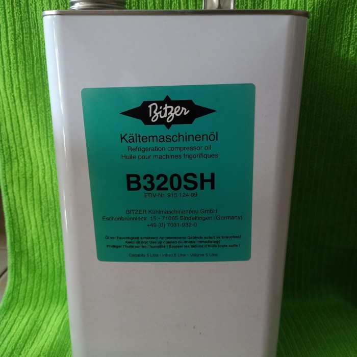 Baru Bitzer B320Sh Refrigeration Oil Compressor 5 Liter
