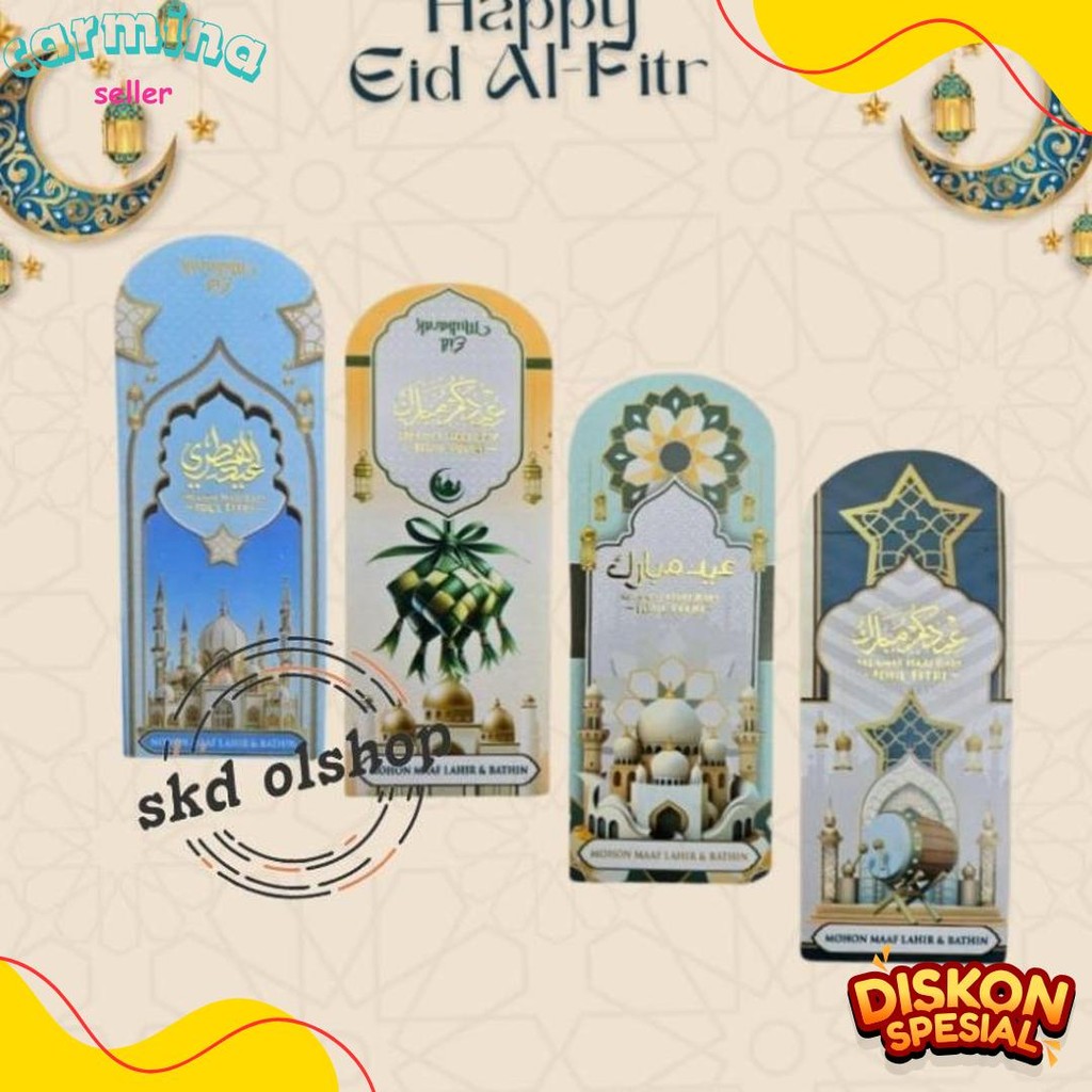 

Amplop Lebaran Angpau Lebaran Prmium Poly Embos Df2 Ukuran Panjang 7,5 X 16 Cm(Isi 25 Lembar) Diskon Setengah Harga