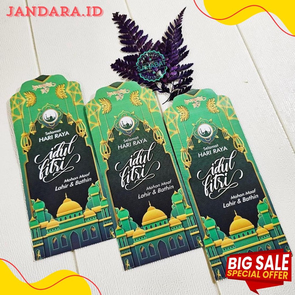 

100 Pcs Amplop Lebaran Idul Fitri Motif Masjid Ukuran Besar / Amplop Masjid Terbaru 2025 Terlaris! Produk Ini Banyak Dicari