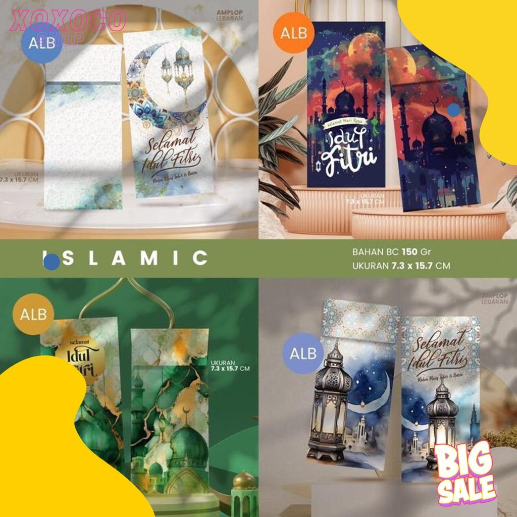 

Amplop Lebaran Premium (Isi 100Pcs) | Bahan 150 Gsm | Isi 4 Desain (Sesuai Tema) Diskon Setengah Harga