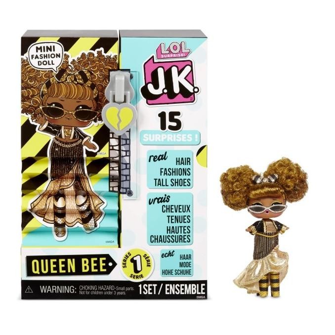:=:=:=:=] LOL SURPRISE JK QUEEN BEE MINI FASHION DOLL SERIES 1 ORIGINAL