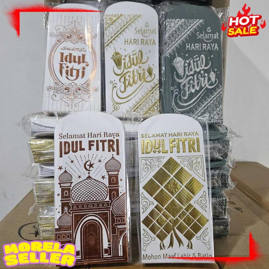 

Bellino - Grosir 1Pak Isi 50 Lembar Amplop Poli Lebaran Ukuran Sedang L Exclusive Mewah Premium Angpau Lebaran Thr Diskon