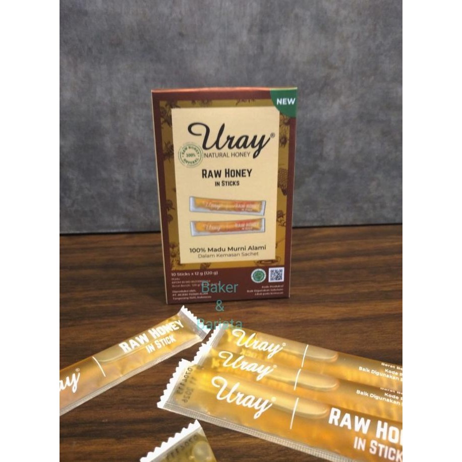 

;&;&;&;&] Madu Uray Stick Sachet 10 stick x 12 gram Raw Honey 100% Natural Murni