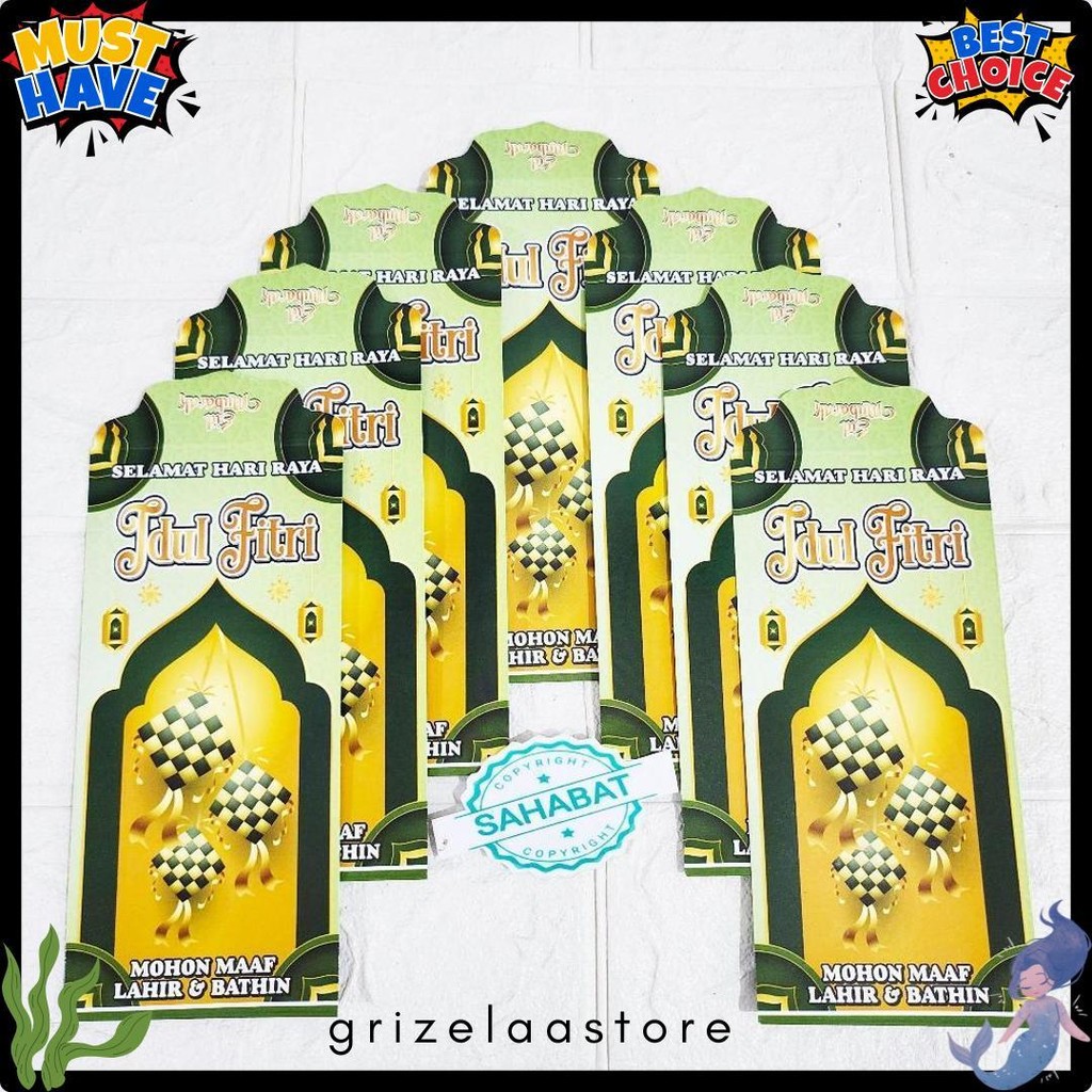 

[ 100 Pcs ] Amplop/Angpau Lebaran Idul Fitri Motif Masjid/Uang Dan Atm Ukuran Panjang Isi 100 Pcs Diskon Setengah Harga