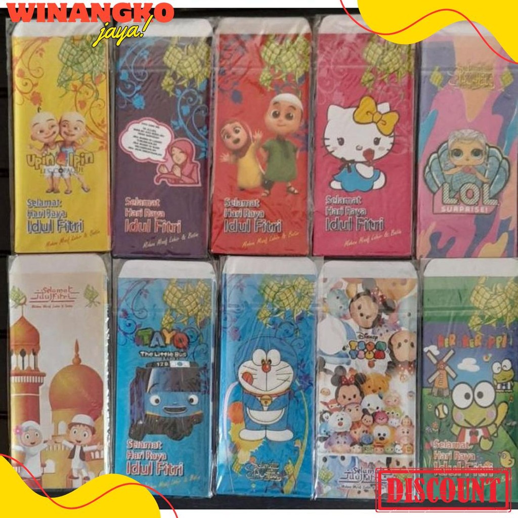 

Promo 20 Pack Isi 200 Amplop Lebaran Jumbo /Packet ..7X18 Flash Sale! Diskon Hingga 70%