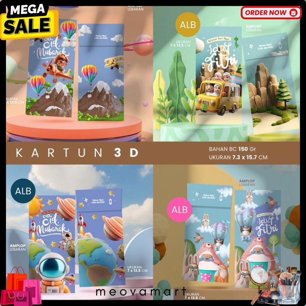 

Amplop Lebaran Premium (Isi 100Pcs) | Bahan 150 Gsm | Isi 4 Desain (Sesuai Tema) Terlaris! Produk Ini Banyak Dicari