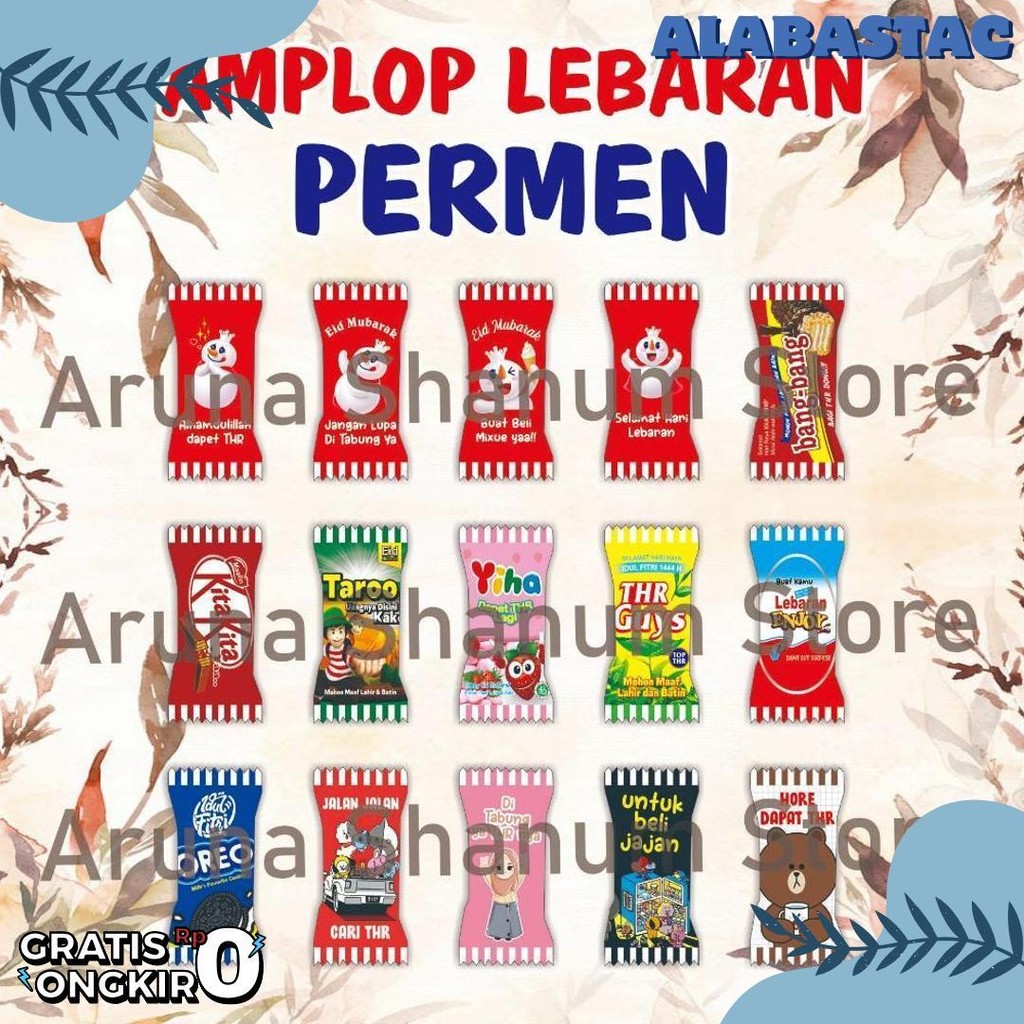

Grosir 100 Pcs Amplop Lebaran Motif Permen Terlaris! Produk Ini Banyak Dicari