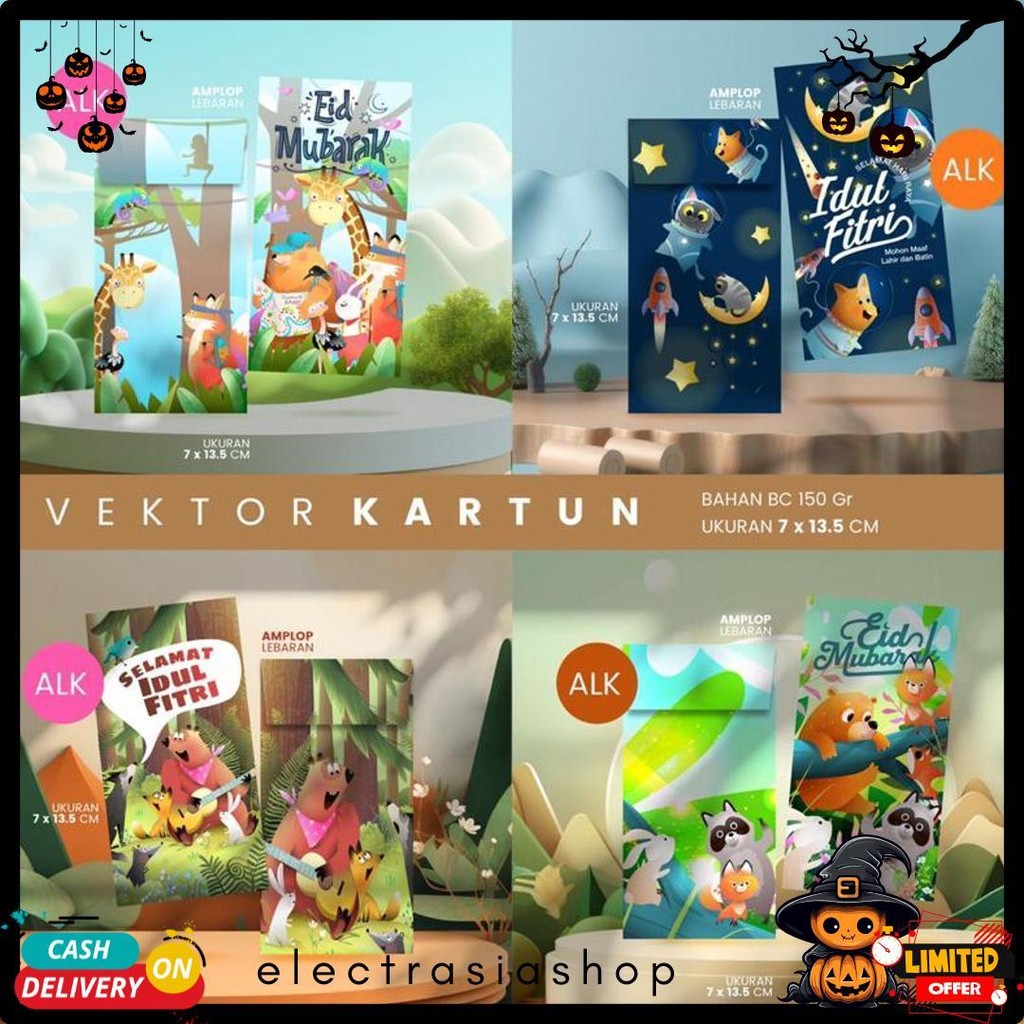 

Amplop Lebaran Premium (Isi 100Pcs) | Bahan 150 Gsm | Isi 4 Desain (Sesuai Tema) Diskon Setengah Harga