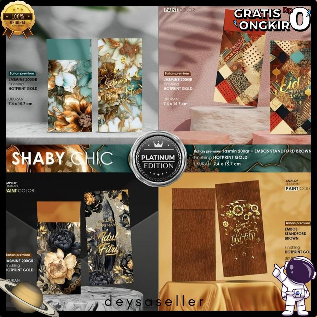 

Amplop Lebaran Exclusive | Isi 40Pcs | Platinum Edition | Lilited Edition | Amplop Lebaran Mewah Terlaris! Produk Ini Banyak Dicari