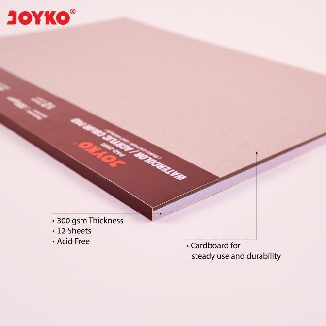 

Joyko Watercolour Pad A4 / Buku Gambar Cat Air Joyko Akrilik PAD-2000