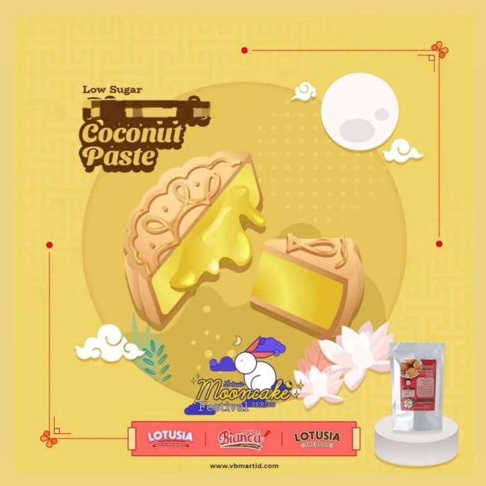 

500gr COCONUT PASTE MOONCAKE FILLING (isian mooncake kelapa)
