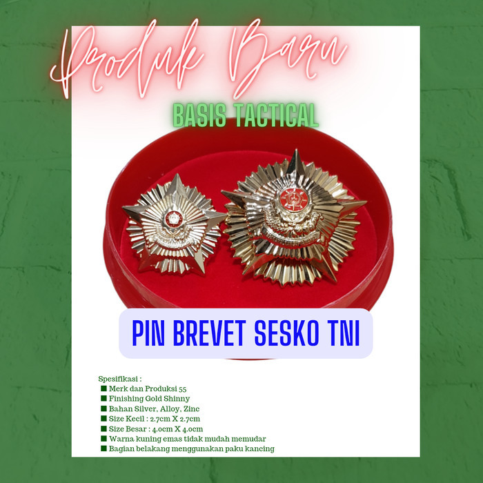 PIN BREVET SESKO TNI 55 INDONESIA