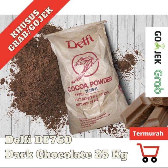 

Delfi DF760 Dark Cokelat powder 25 KG 100% Asli Khusus Gojek Grab