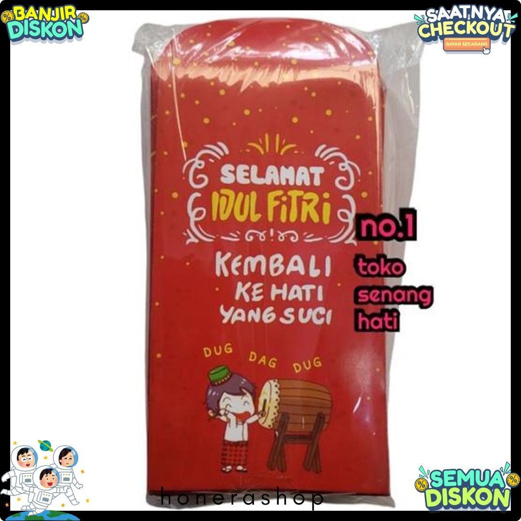 

Amplop Lebaran Premium Panjang Isi 100 Pcs / Angpao Lebaran Terlaris! Produk Ini Banyak Dicari