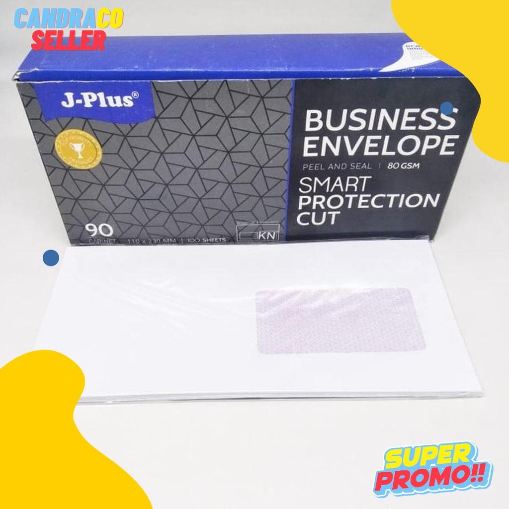 

Amplop Putih Window Jendela Kiri Jplus 90 Cabinet 80 Gsm Isi 100 Lembar Terlaris! Produk Ini Banyak Dicari
