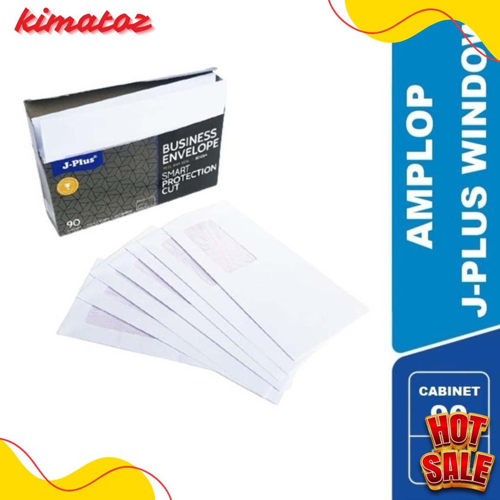 

Amplop Putih Window Jendela Kiri Jplus 90 Cabinet 80 Gsm Isi 100 Lembar Diskon