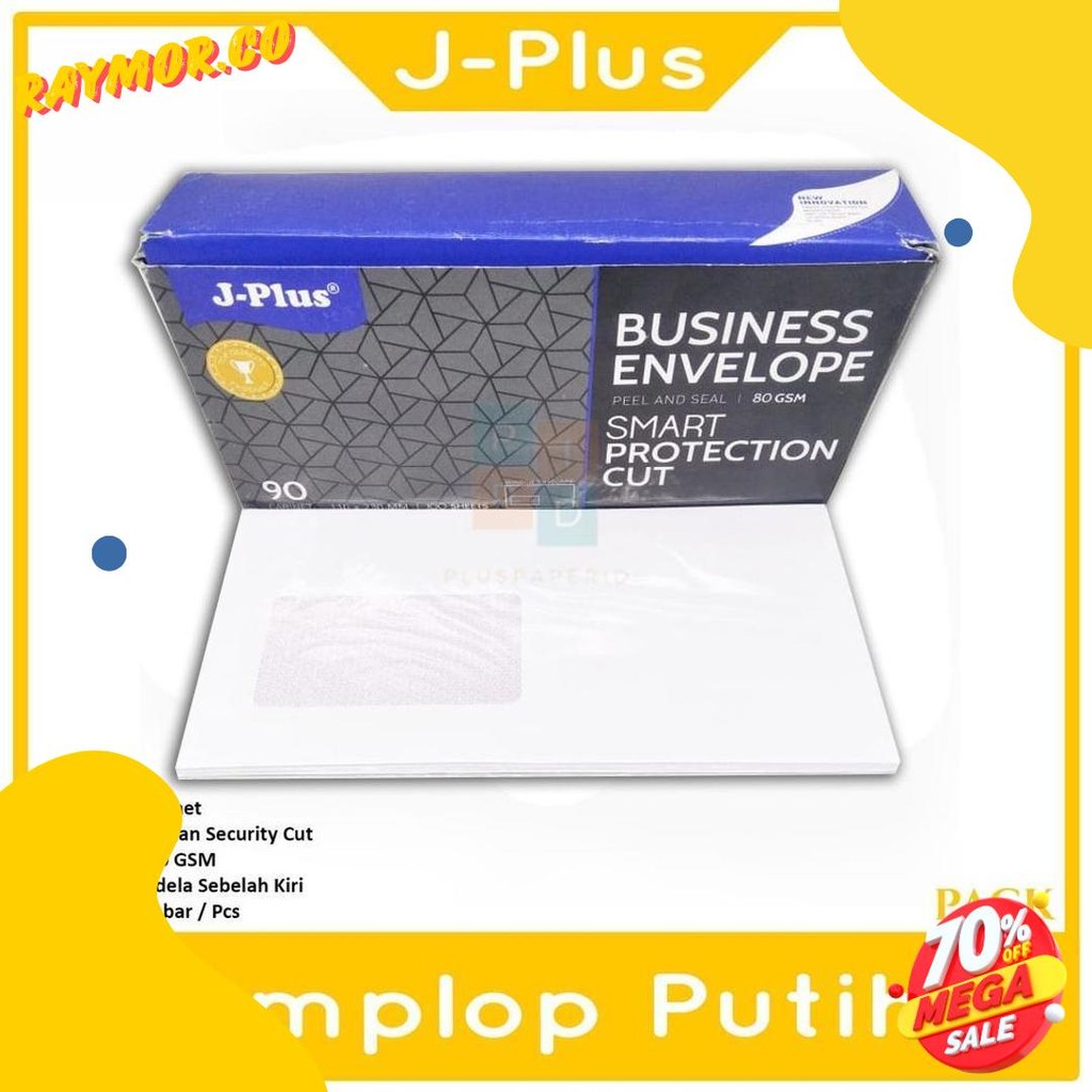

Jplus - Amplop Putih Jendela Kiri No.90 Biru - Pack Flash Sale! Diskon Hingga 70%