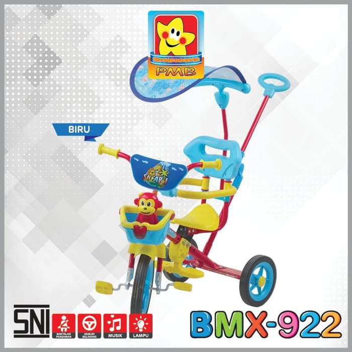 Mainan Anak Sepeda Roda Tiga Bicycle BMX PMB 922 / PMB922 / PMB-922