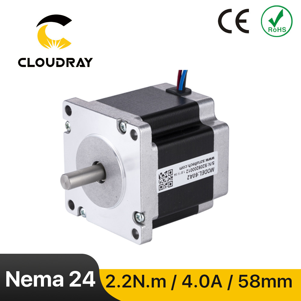 GPR Nema 24 Stepper Motor 60mm 2 Phase 2.2N.m 4A Stepper Motor 4-lead  Cable for 3D printer CNC Engr