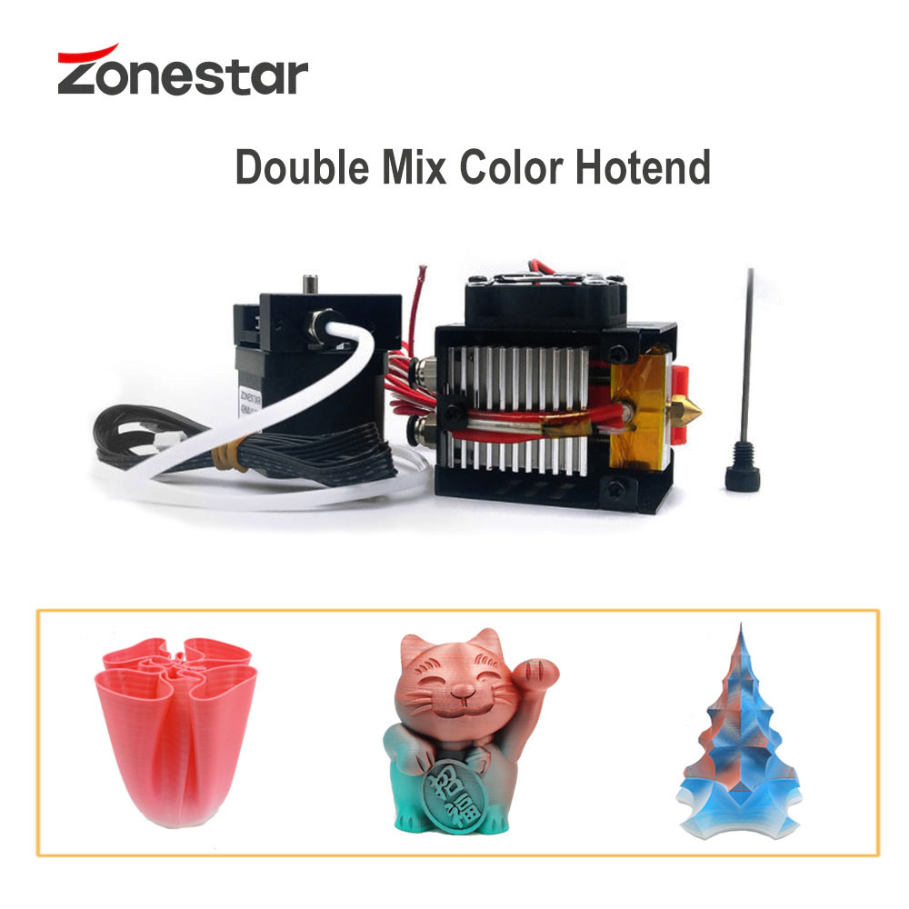 GPR Upgrade Parts Mix Color Hotend Print Head 3D Printer 24V 2-IN-1-OUT  M2 Extruder J-head Applied 