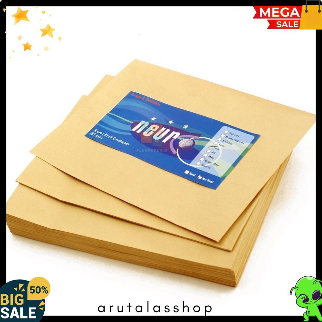 

Neuro - Amplop Coklat Ukuran A4 ( 30 X 22 Cm ) No Seal - 1 Pack Terlaris! Produk Ini Banyak Dicari