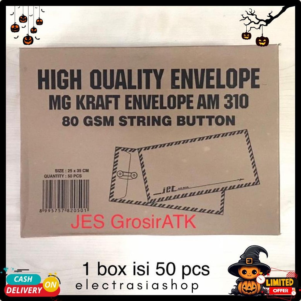 

Amplop Coklat Tali 310 (1 Box Isi 50 Pcs) Terlengkap Dan Termurah