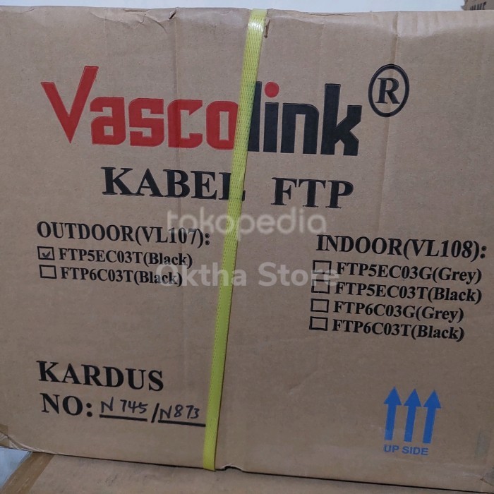 DISKON Kabel FTP OUTDOOR CAT5E VASCOLINK BLACK 1 ROLL PI363