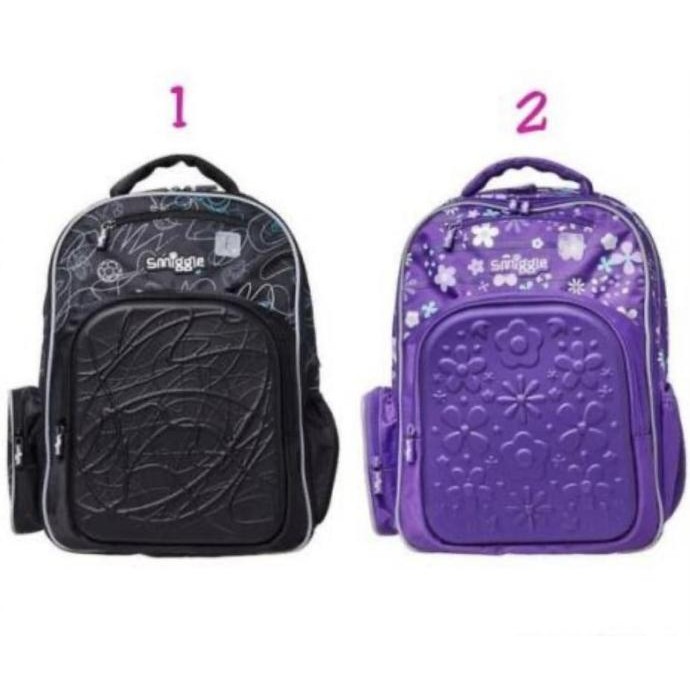 #####] SMIGGLE BACKPACK ULTRA EXPLORER PURPLE BLACK BACKPACK SMIGGLE ORIGINAL