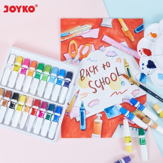 

Joyko TITI Watercolour 12 18 24 Colours / Cat Air Joyko Warna WAC-6ML