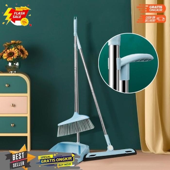 TRENDING MASTERHOME SAPU SET 3IN1 | ALAT PEMBERSIH LANTAI | SET SAPU PENGKI PEL | BROOM SET | SAPU P