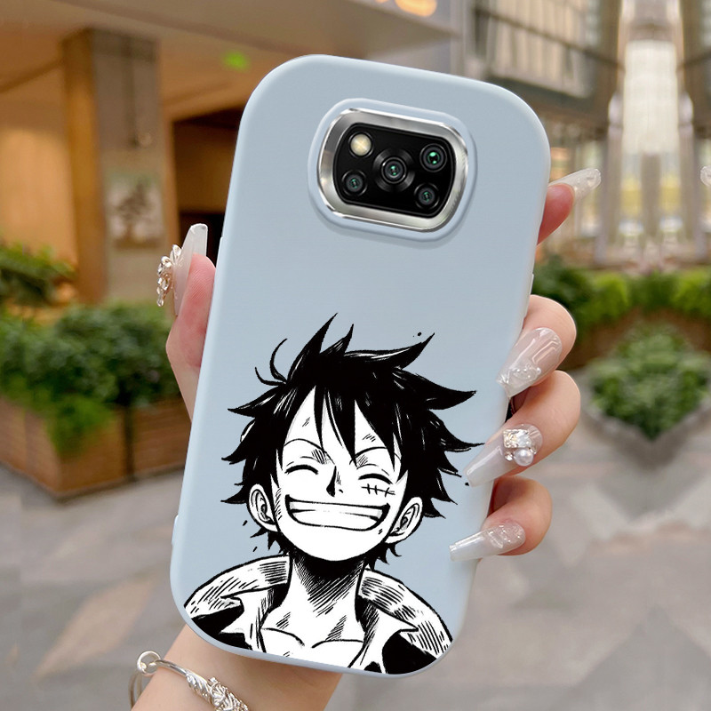 Casing Hp Untuk Xiaomi POCO X3 POCO X3 Pro POCO X3 GT POCO X3 NFC Case biru kasing softcase Silikon 