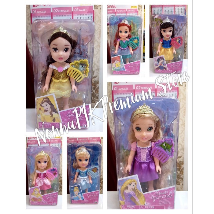 Boneka Disney Princess Petite Doll - 16cm by Jakks Original