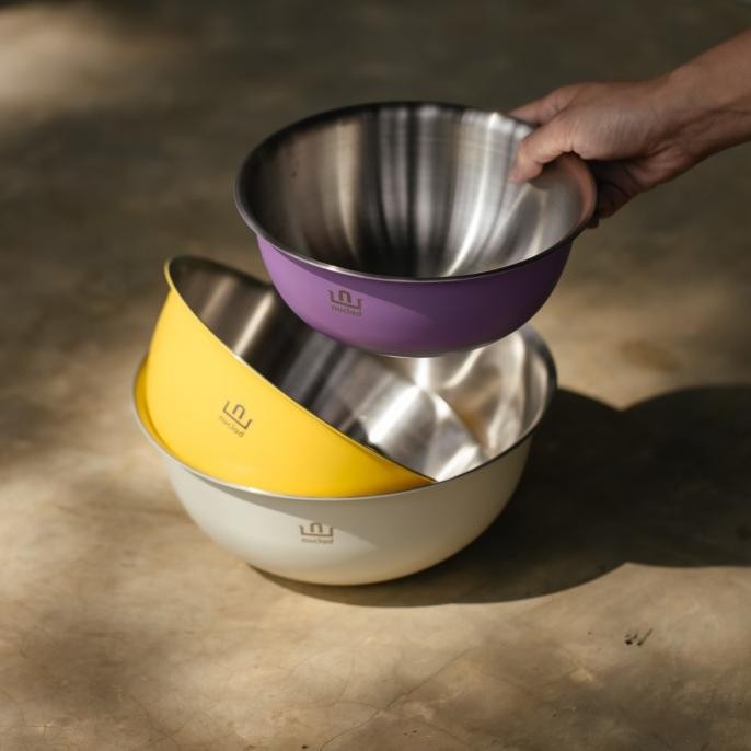 nuclad cookware mixing bowl 3in1 stainless steel sus 304