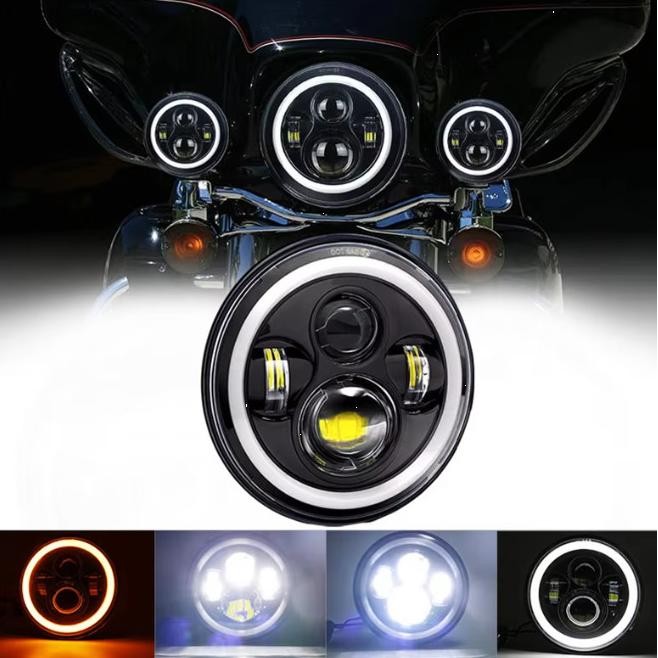 Original Lampu Daymaker 7 Inch Led Headlight Waterproof Motor Custom