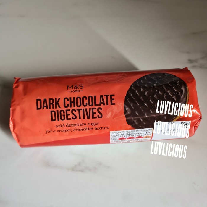 

M&S MARK MARKS AND SPENCER DARK CHOCOLATE DIGESTIVES BISCUITS COOKIES