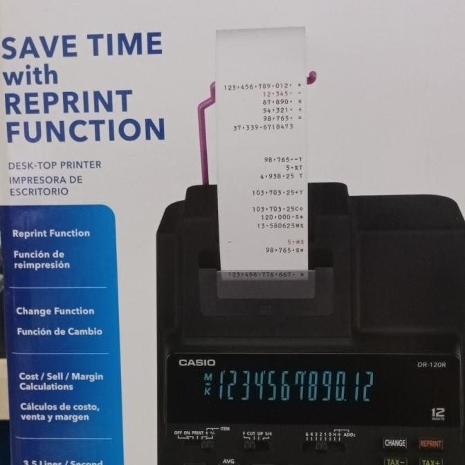 

Terlaris Kalkulator / Calculator Casio Dr120R Original Ready Stok