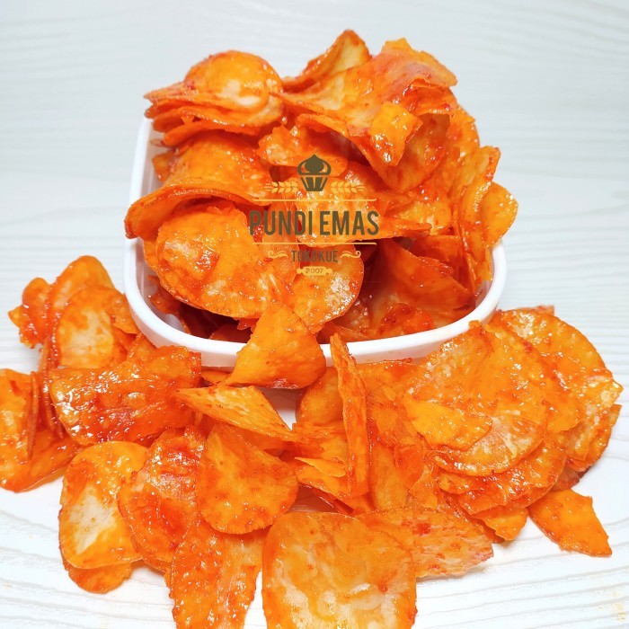 

KERIPIK SINGKONG BALADO ASLI PADANG SINGKONG SANJAY LENGKET KILOAN