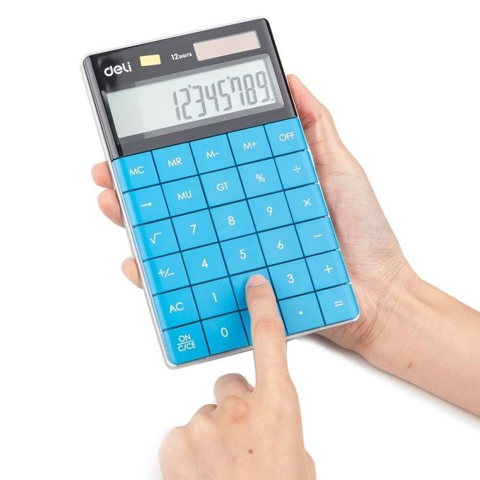 

Terlaris Deli E1589 Calculator/Kalkulator-Modern Calculator 12-Digit Ready Stok