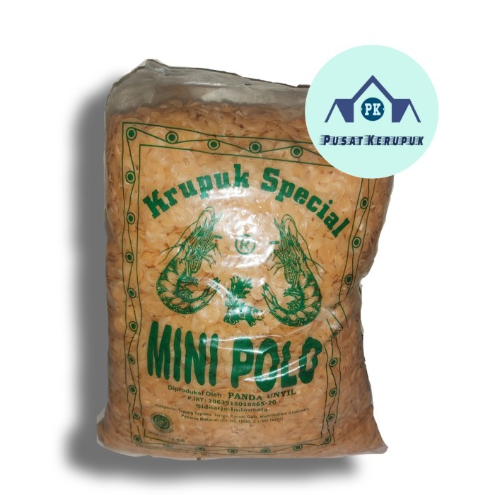 

KERUPUK UDANG MINI POLO/KRUPUK UDANG MINI POLO 5 KG/BAL