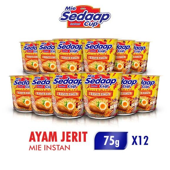

Sedaap Cup Mie Instan Ayam Jerit 75 gr x 12 pcs