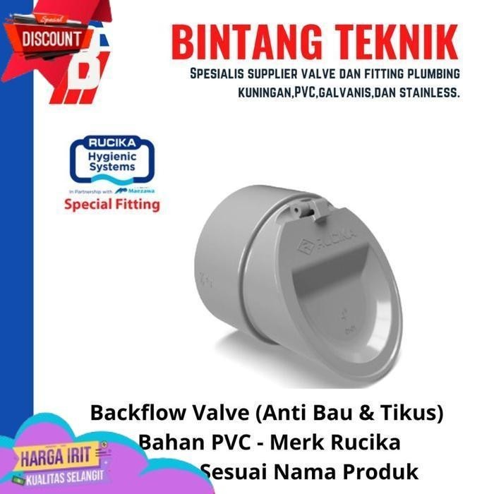 TRENDING BACKFLOW VALVE 3" INCH PVC RUCIKA